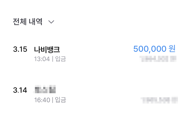 비상금 금액 마감